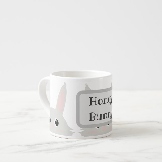 Tasse Expresso Personnalisez Honey Bunny Cute Spécialité Mug (Devant gauche)
