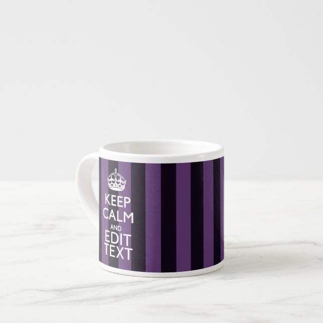 Tasse Expresso Personnalisez-le Conserver le calme de votre texte (Devant gauche)