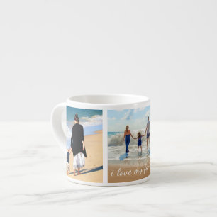 Tasse Expresso Personnalisez votre photo de famille Collage Texte