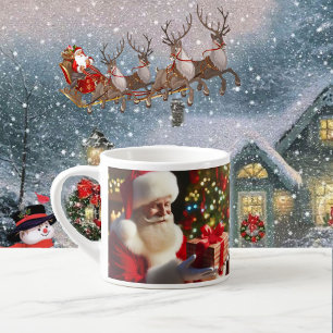Tasse Expresso Petite Coupe de l'enfant du Père Noël Ajouter un n