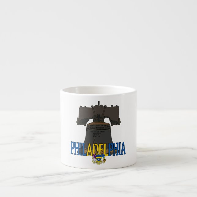 Tasse Expresso Philadelphie Liberty Bell (Devant)