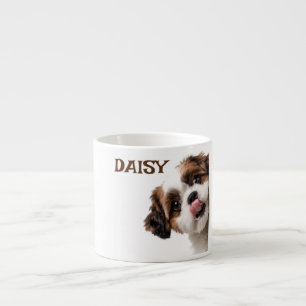 Tasse Expresso Photo de Chien Brun Pastel Personna