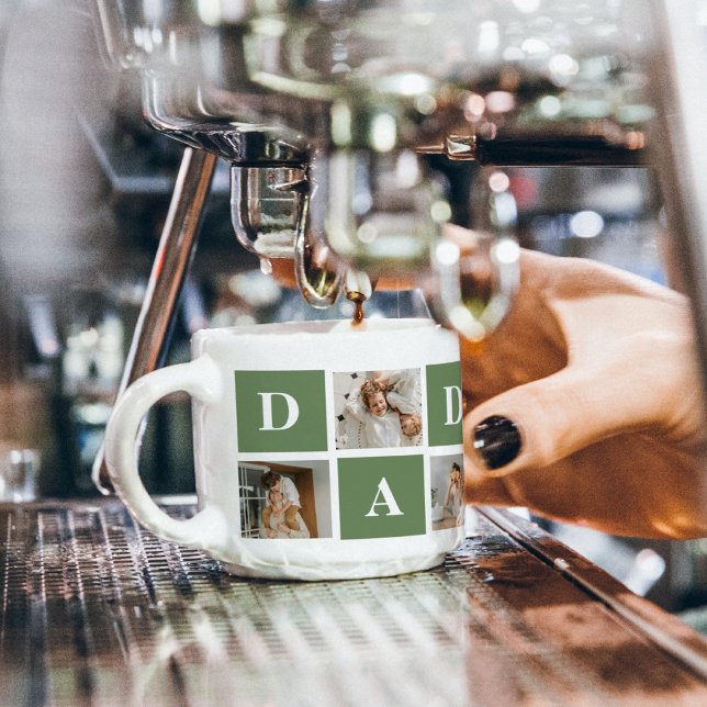 Tasse Expresso Photo de collection moderne et cadeau de Fête des  (Créateur téléchargé)