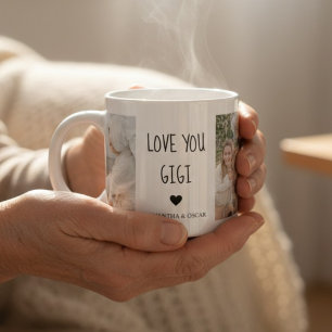 Tasse Expresso Photo personnalisé Love You Gigi