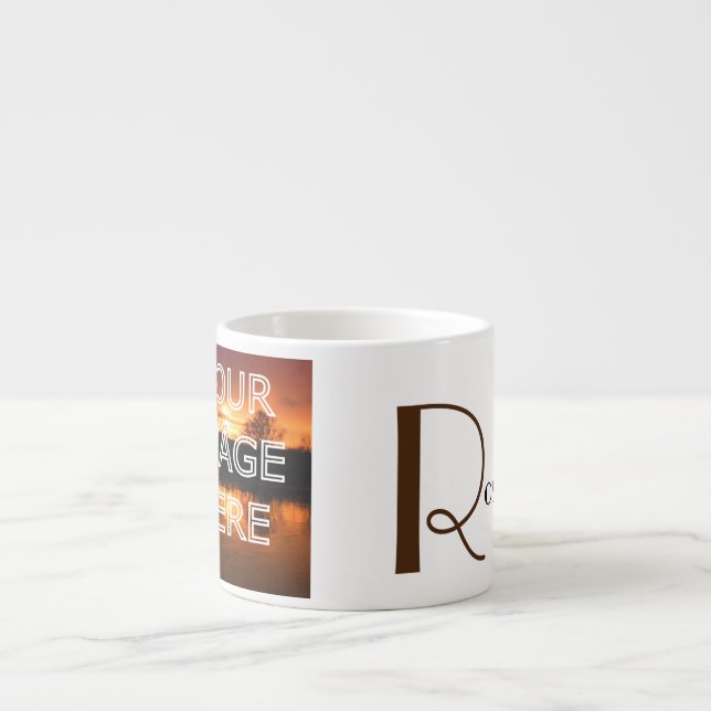 Tasse Expresso Photo personnalisée (Devant)