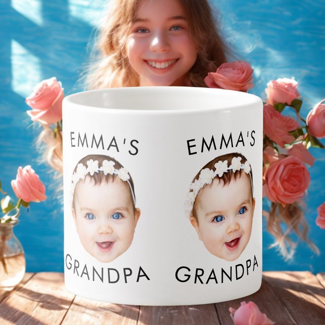 Tasse Expresso Photo personnalisée Face Mug Maman Grand-mère Gran (Créateur téléchargé)