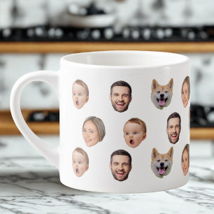 Tasse Expresso Photo Personnalisée Famille Mug, 4 Photos Mug
