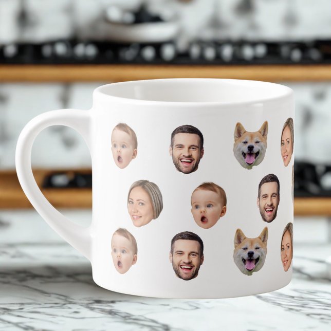 Tasse Expresso Photo Personnalisée Famille Mug, 4 Photos Mug (Créateur téléchargé)