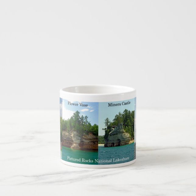 Tasse Expresso Photo Rocks National Lakeshore espresso mug (Devant)
