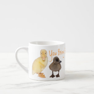 Tasse Expresso Photographies jaunes et grises adorables de