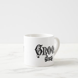 Tasse Expresso Pièce avec Cravate Bow Type noir