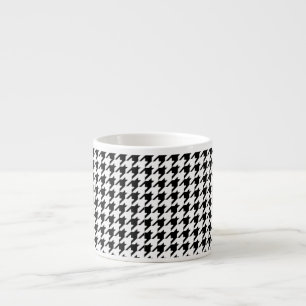 Tasse Expresso Pied de fond noir et blanc