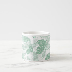 Tasse Expresso Pin vert de Noël sans soucis