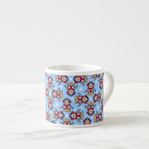 Tasse Expresso Pingouins de Noël bleu espresso mule