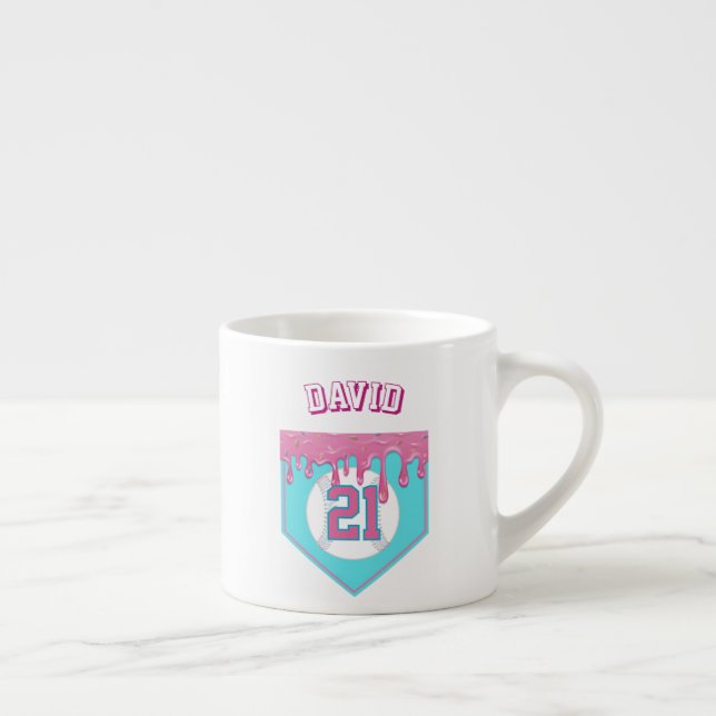 Tasse Expresso Pink Baseball Drip (Droite)