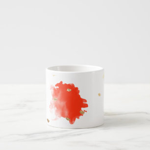 Tasse Expresso PixDezines Cupcake Sprinkles/Faux Gold