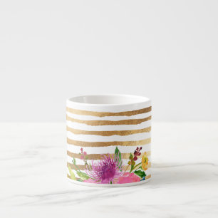 Tasse Expresso PixDezines floral/aquarelle/ranunculus