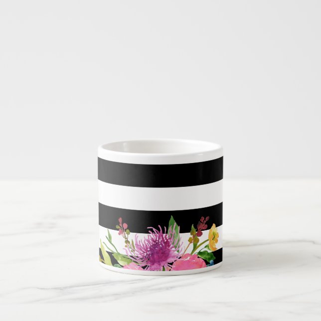 Tasse Expresso PixDezines floral/aquarelle/ranunculus (Devant)
