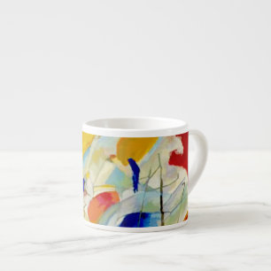 Tasse Expresso PixDezines Kandinsky 1913 Bataille Navale Improv 3