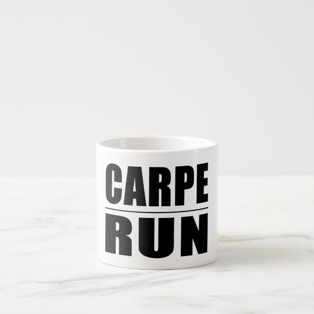 Tasse Expresso Plaisanteries drôles de citations de coureurs : (Devant)