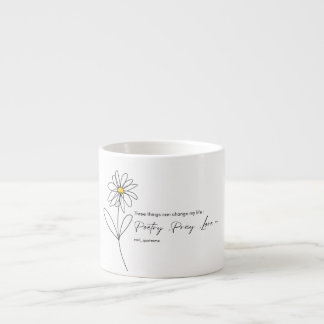 Tasse Expresso Poetry Daisy Flower Mug