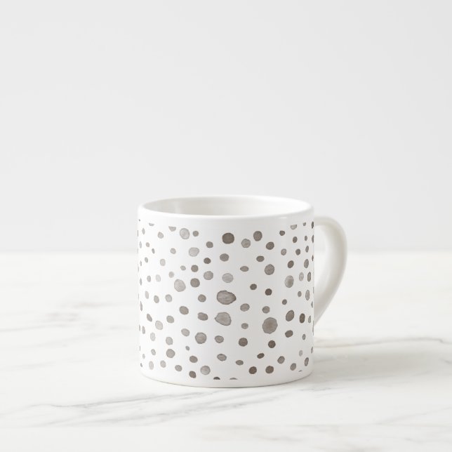 Tasse Expresso Points d'aquarelle Earth Confetti Espresso Mug (Devant droit)