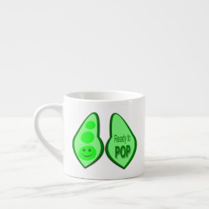 Tasse Expresso Pois Vert Grossesse Prêt à Éclore