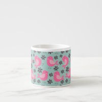 Polka Dot Birds and Flowers