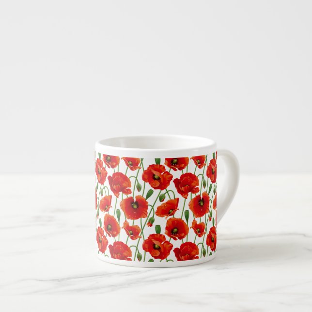 Tasse Expresso Poppies d'Espresso Mug-Red (Devant droit)