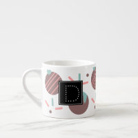 Poudres de cakepop en forme de coeur à motif monog