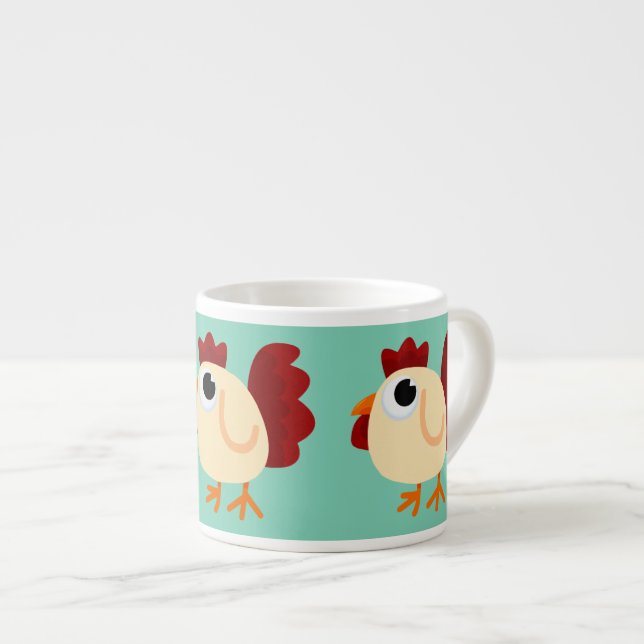 Tasse Expresso Poulet peu (Devant droit)