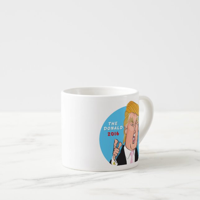 Tasse Expresso Président 2016 caricature de Donald Trump (Devant droit)
