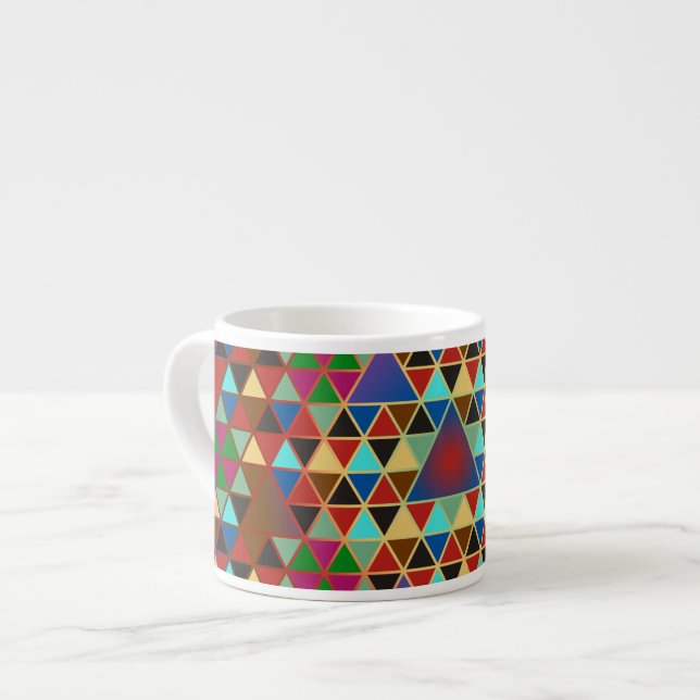 Tasse Expresso Pretty triangle pattern III + your ideas (Devant gauche)