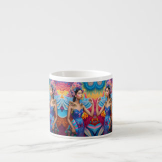 Tasse Expresso Princesse élégante avec des ailes 