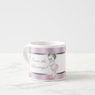Tasse Expresso Princesse rose Twin Girl Baby Cups