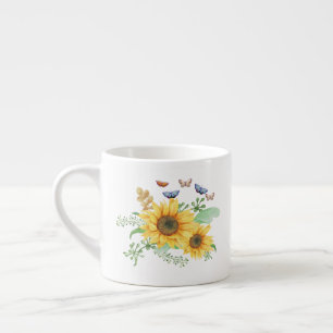 Tasse Expresso printemps de tournesol