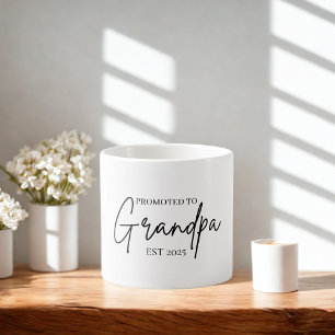 Tasse Expresso Promu à Grand-père EST 2025   Grand-père