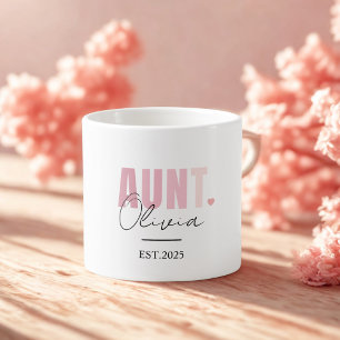 Tasse Expresso Promu à Tante EST 2025   Cadeau personnalisé nouve