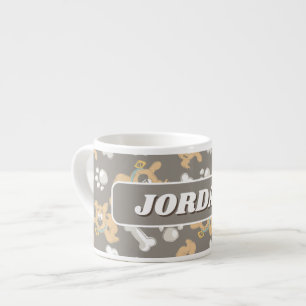 Tasse Expresso Puppy Scooby-Doo Bone & Motif Empreinte de patte