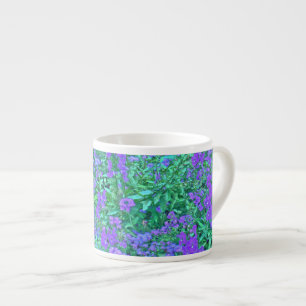 TASSE EXPRESSO "PURPLE & BLUE FLORAL (PHOTOG.) COUPE EXPRESSO