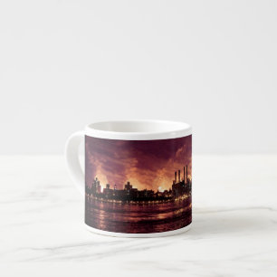 Tasse Expresso Quatrième des feux d'artifice de juillet derrièr