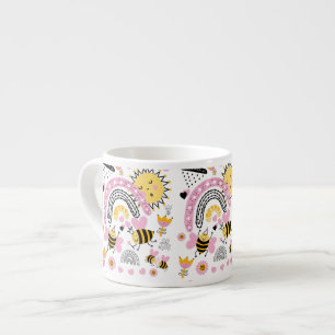 Tasse Expresso Queen BEES Cute BFF, Baby Girl, Girly Toxits Rose