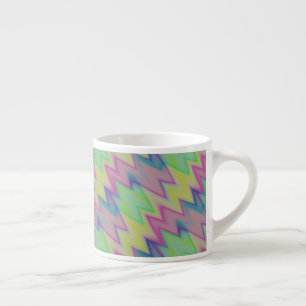 Tasse Expresso Rainbow Zigzags