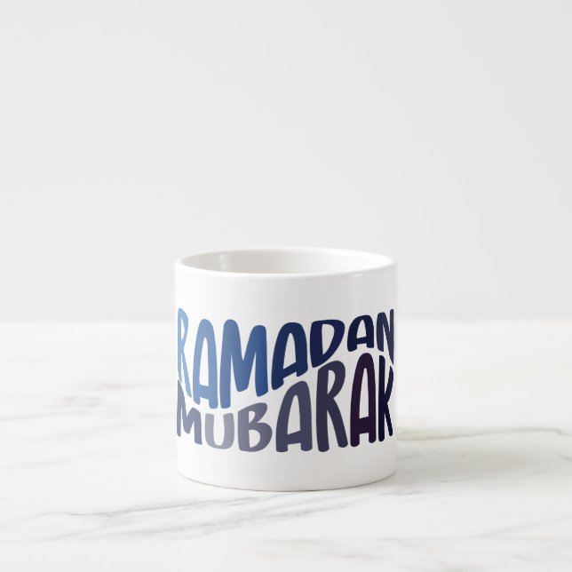 Tasse Expresso Ramadan Moubarak citation islamique (Devant)