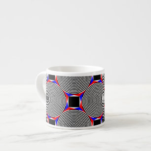 Tasse Expresso Rayonnement noir et blanc par Kenneth Yoncich