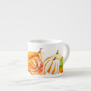 Tasse Expresso Récolte citrouille sur une Mug d'Espresso