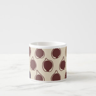 Tasse Expresso Récolte De Figues Douces Terre Élévée