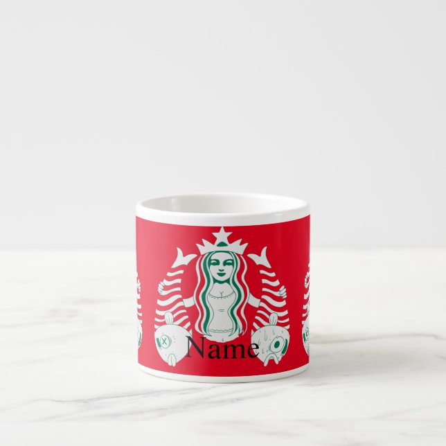 Tasse Expresso Reine de la couronne étoilée Sirène Thunder_Cove (Devant)
