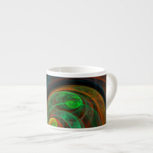 Tasse Expresso Renaissance Vert Art Abstrait Espresso Mug