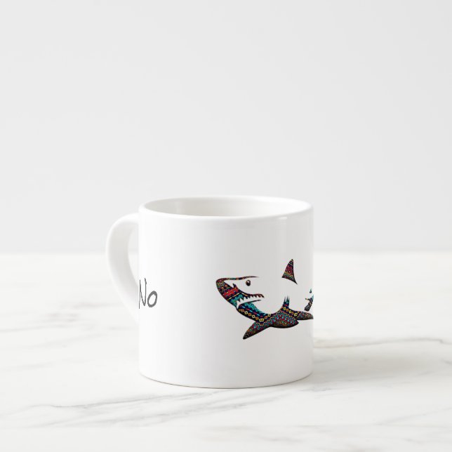 Tasse Expresso Requin aztèque (Devant gauche)
